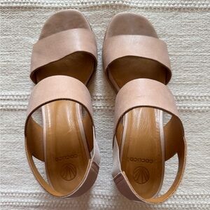 Coclico Nude Leather Sandals